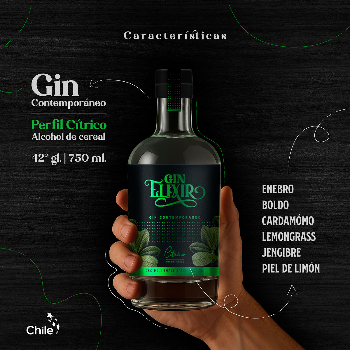 Gin Elixir Cítrico 750 ml